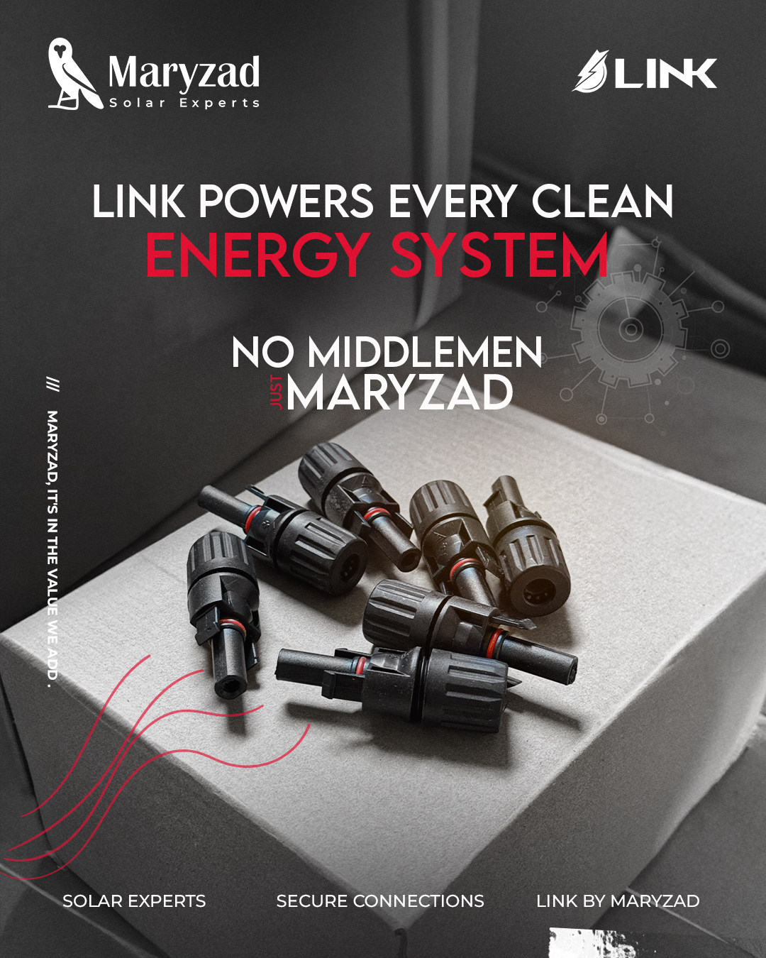 THE CABLE BEHIND THE POWER